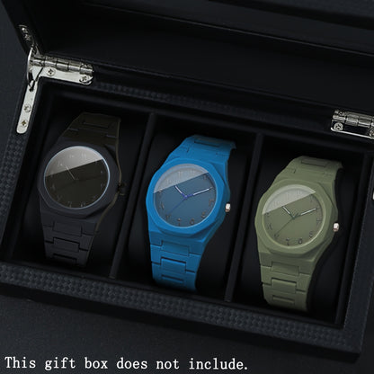 3pcs/set Quartz Watches for Men Minimalist Dial, Analog Arabic Numeral Mens Watch Casual Sports Style, Perfect for Daily Wear Mens Watches Ideal Gift for Birthdays, Valentine's Day, Halloween, Thanksgiving, And Christmas Relo
