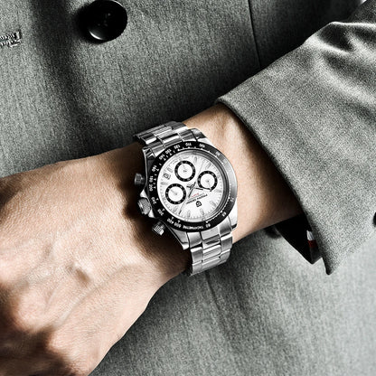 PAGANI DESIGN 2025 New PD-1644 Meteorite Dial Fashion Men Quartz Wristwatches 100M Sapphire Glass Chronograph relogio masculino