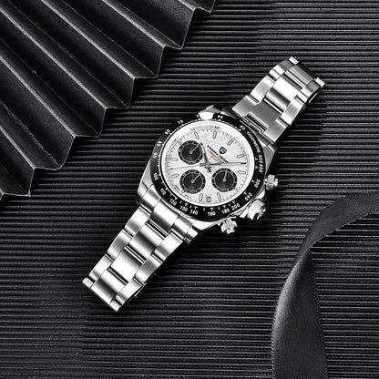 PAGANI DESIGN 2025 New PD-1644 Meteorite Dial Fashion Men Quartz Wristwatches 100M Sapphire Glass Chronograph relogio masculino
