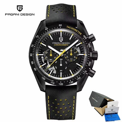 PAGANI DESIGN Men's Watches Chronograph Top Luxury Watch For Men Quartz Wristwatches Chronograph Leather Waterproof Sports Clock