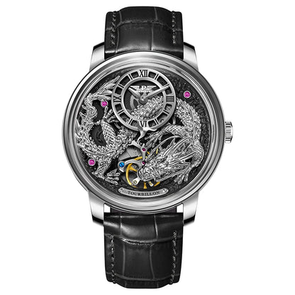 PINDU Designs Original New Men's Mechanical Watchew Dragon Series M2797B Automatic Movement Leather Sapphire Men Wristwatches