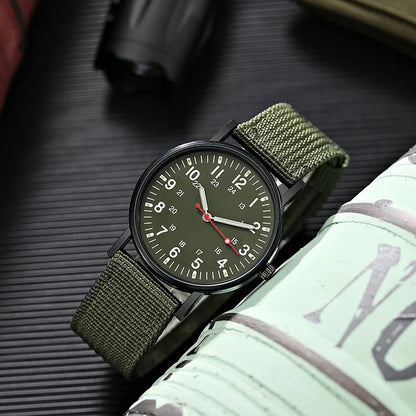 Fashion Mens Nylon Watches Luxury Men Army Military Quartz Watch Calendar Date Wristwatch Relogio Masculino Reloj Hombre