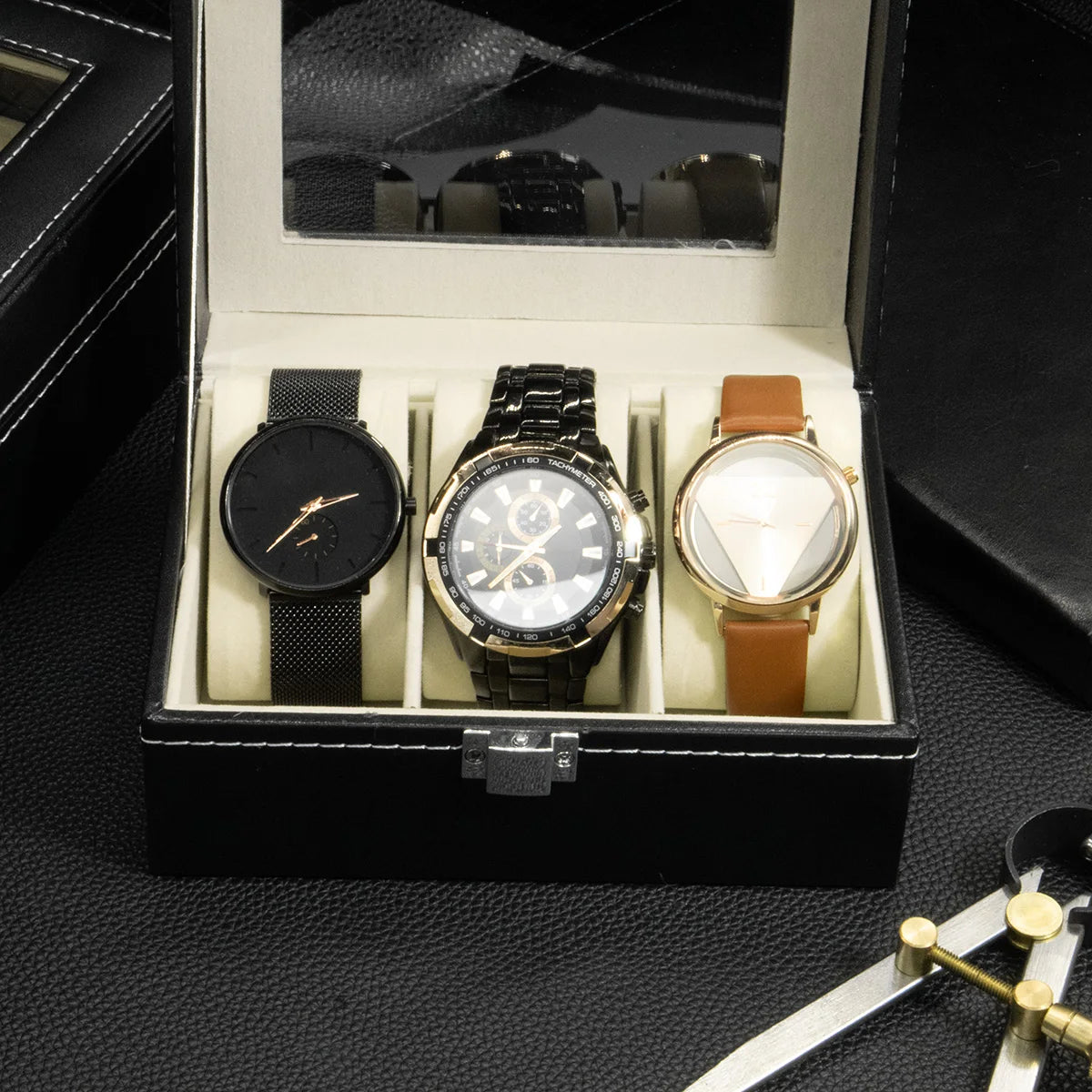 Luxury Leather Display Storage Collection