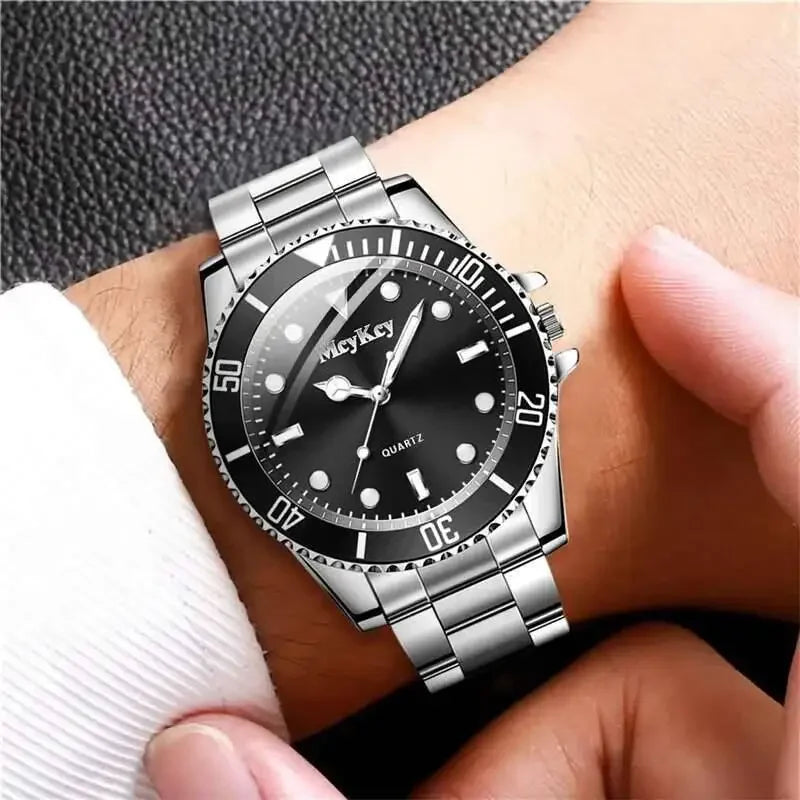 Luxury Large Dial Men Business Watches Fashion Male Quartz Watch Clock Sports Wristwatch Reloj Hombre