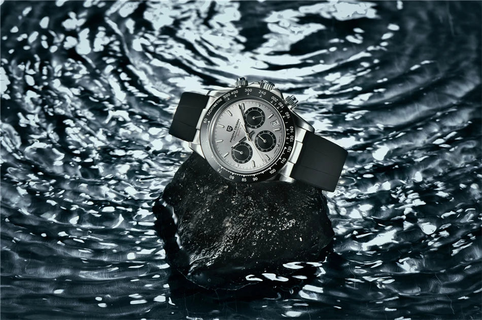 40mm New V2 PAGANI DESIGN Men's Quartz Watches Sapphire Retro Chronograph Stainless Steel Waterproof Watch Men Relogio Masculino