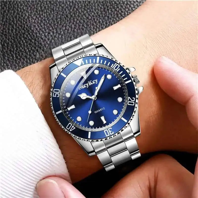 Luxury Large Dial Men Business Watches Fashion Male Quartz Watch Clock Sports Wristwatch Reloj Hombre