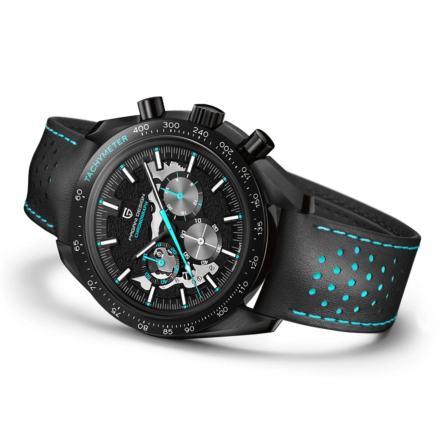PAGANI DESIGN Men's Watches Chronograph Top Luxury Watch For Men Quartz Wristwatches Chronograph Leather Waterproof Sports Clock