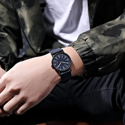 Fashion Mens Nylon Watches Luxury Men Army Military Quartz Watch Calendar Date Wristwatch Relogio Masculino Reloj Hombre