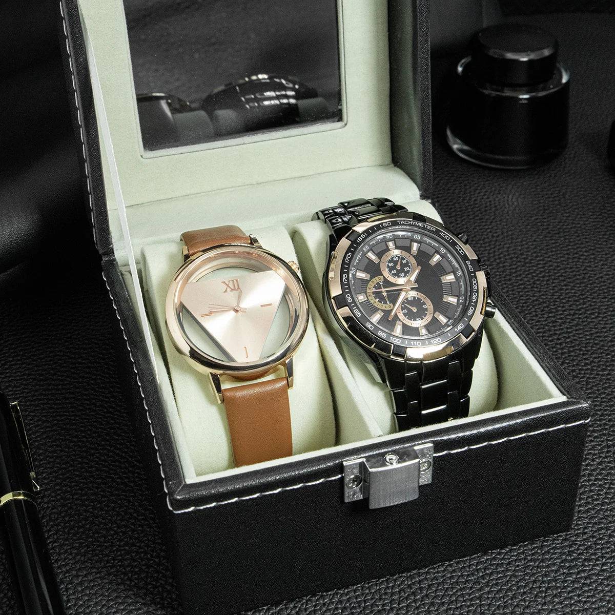 Luxury Leather Display Storage Collection