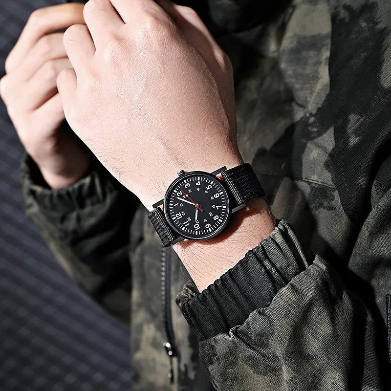 Fashion Mens Nylon Watches Luxury Men Army Military Quartz Watch Calendar Date Wristwatch Relogio Masculino Reloj Hombre