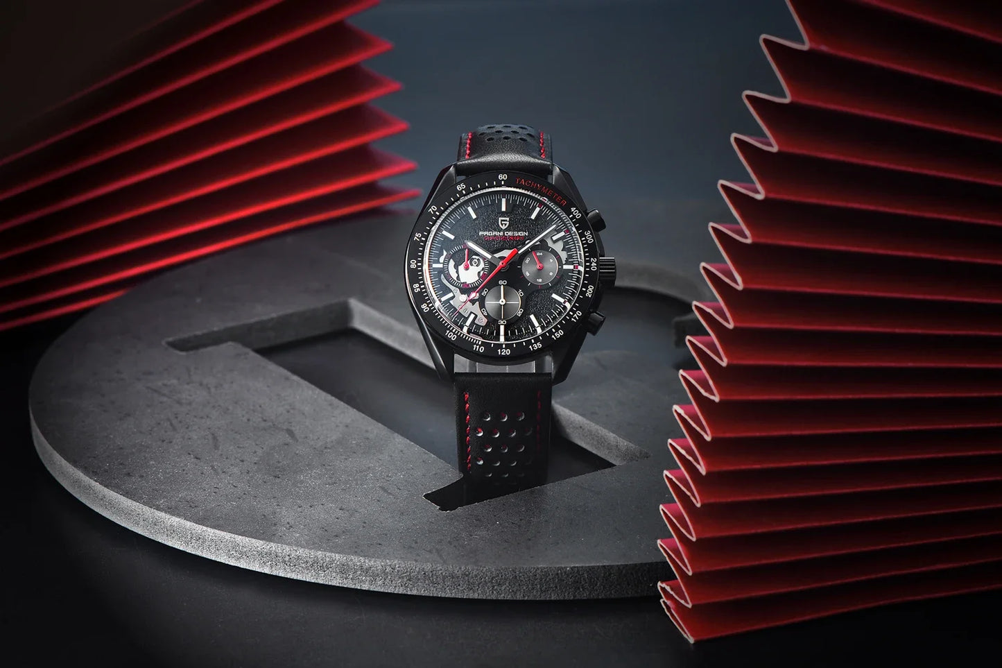 PAGANI DESIGN Men's Watches Chronograph Top Luxury Watch For Men Quartz Wristwatches Chronograph Leather Waterproof Sports Clock