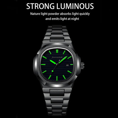 Top Luxury Square Man Watch Date Waterproof Luminous Men Wristwatch High Quality Leather Men's Quartz Watches+Box Reloj 2025 New