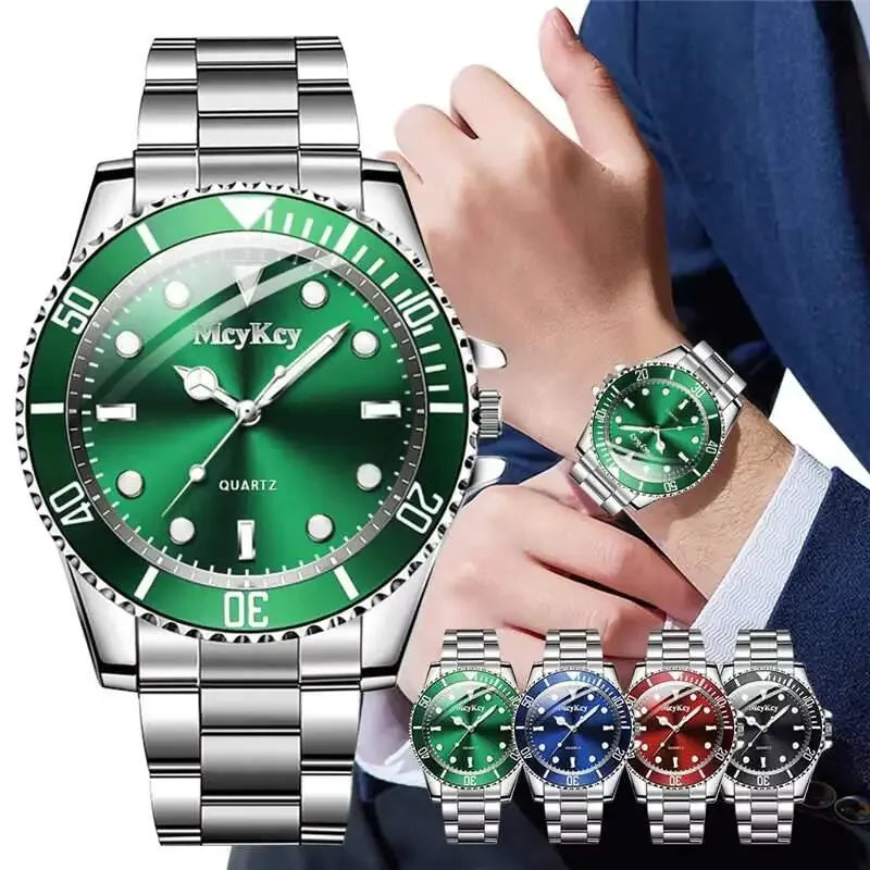 Luxury Large Dial Men Business Watches Fashion Male Quartz Watch Clock Sports Wristwatch Reloj Hombre