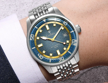 CADISEN Automatic Mechanical Watch Man Silver Business Casual Waterproof Watch Japan MIYOTA 8215 Movement Luminous Men's Watch