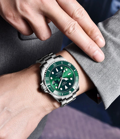 LIGE Watch For Men Top Brand Luxury Fashion Men Watch Casual Business Waterproof Chronograph Quartz Wristwatches Montre Homme