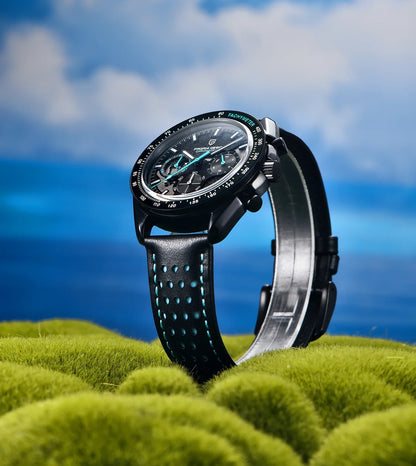 PAGANI DESIGN Men's Watches Chronograph Top Luxury Watch For Men Quartz Wristwatches Chronograph Leather Waterproof Sports Clock