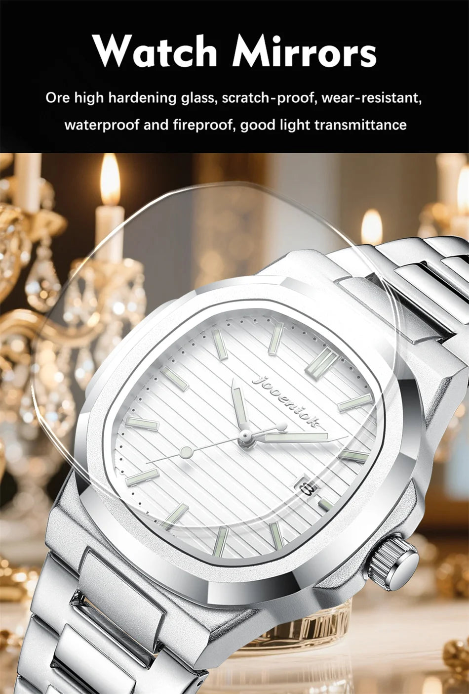 Top Luxury Square Man Watch Date Waterproof Luminous Men Wristwatch High Quality Leather Men's Quartz Watches+Box Reloj 2025 New