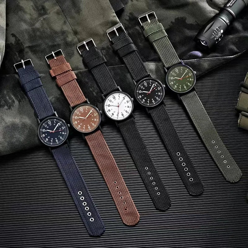 Fashion Mens Nylon Watches Luxury Men Army Military Quartz Watch Calendar Date Wristwatch Relogio Masculino Reloj Hombre