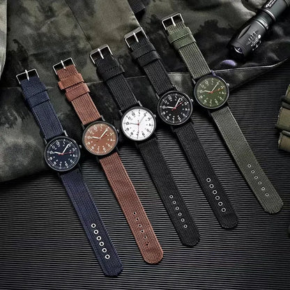 Fashion Mens Nylon Watches Luxury Men Army Military Quartz Watch Calendar Date Wristwatch Relogio Masculino Reloj Hombre
