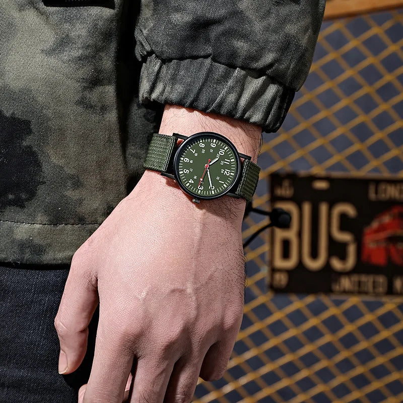 Fashion Mens Nylon Watches Luxury Men Army Military Quartz Watch Calendar Date Wristwatch Relogio Masculino Reloj Hombre