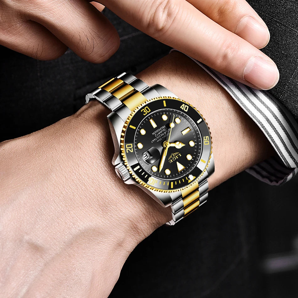 LIGE Watch For Men Top Brand Luxury Fashion Men Watch Casual Business Waterproof Chronograph Quartz Wristwatches Montre Homme