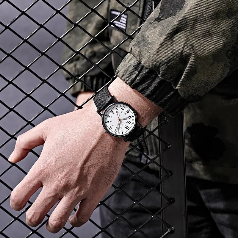 Fashion Mens Nylon Watches Luxury Men Army Military Quartz Watch Calendar Date Wristwatch Relogio Masculino Reloj Hombre