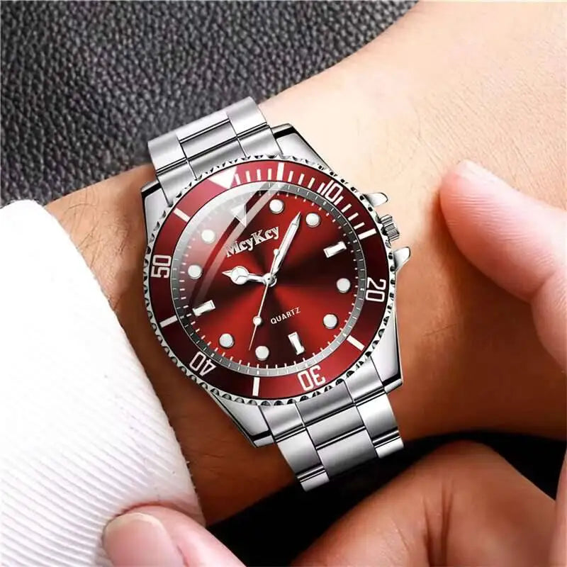 Luxury Large Dial Men Business Watches Fashion Male Quartz Watch Clock Sports Wristwatch Reloj Hombre