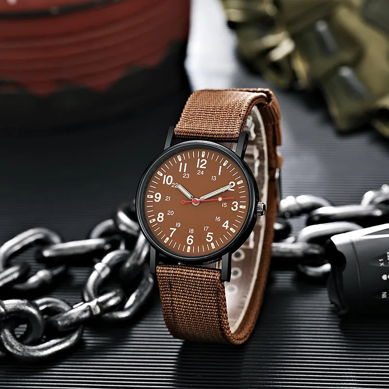 Fashion Mens Nylon Watches Luxury Men Army Military Quartz Watch Calendar Date Wristwatch Relogio Masculino Reloj Hombre