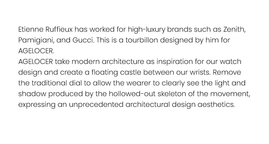 AGELOCER Original Tourbillon Watch Men's Business Formal Luxury Skeleton Manual Mechanical Watch Birthday Gift for Men