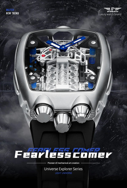 PINDU Design Mens Watches Top Brand Luxury Military Sport Men NH05 Automatic Watch Waterproof Mechanical Watches Men montre homm