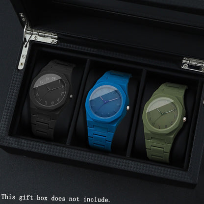3pcs/set Quartz Watches for Men Minimalist Dial, Analog Arabic Numeral Mens Watch Casual Sports Style, Perfect for Daily Wear Mens Watches Ideal Gift for Birthdays, Valentine's Day, Halloween, Thanksgiving, And Christmas Relo